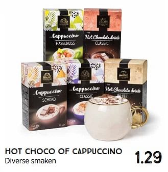 Promoties Hot choco of cappuccino - Huismerk - Xenos - Geldig van 31/10/2022 tot 06/11/2022 bij Xenos