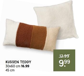 Promoties Kussen teddy - Huismerk - Xenos - Geldig van 31/10/2022 tot 06/11/2022 bij Xenos