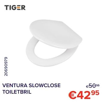 Promoties Ventura slowclose toiletbril - Tiger - Geldig van 01/11/2022 tot 30/11/2022 bij Euro Shop