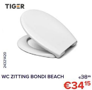 Promoties Wc zitting bondi beach - Tiger - Geldig van 01/11/2022 tot 30/11/2022 bij Euro Shop
