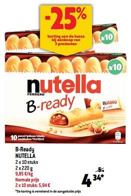 Promoties B-ready nutella - Nutella - Geldig van 02/11/2022 tot 08/11/2022 bij Match