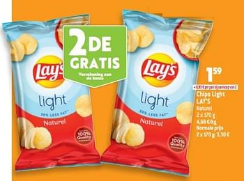 Promoties Chips light lay’s - Lay's - Geldig van 02/11/2022 tot 08/11/2022 bij Match