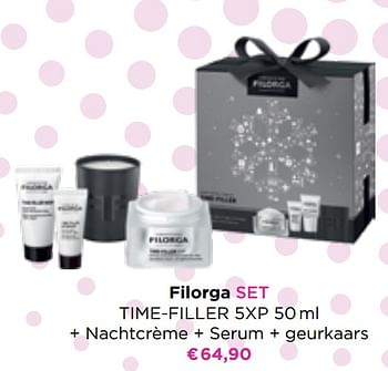 Promoties Filorga set time-filler 5xp + nachtcrème + serum + geurkaars - Filorga - Geldig van 31/10/2022 tot 06/11/2022 bij ICI PARIS XL
