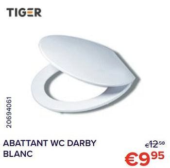 Promotions Abattant wc darby blanc - Tiger - Valide de 01/11/2022 à 30/11/2022 chez Euro Shop