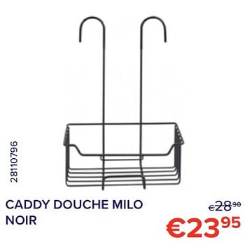 Promotions Caddy douche milo noir - Wenko - Valide de 01/11/2022 à 30/11/2022 chez Euro Shop