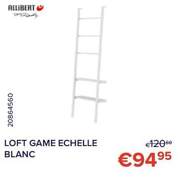 Promotions Loft game echelle blanc - Allibert - Valide de 01/11/2022 à 30/11/2022 chez Euro Shop