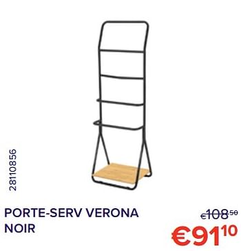 Promoties Porte-serv verona noir - Wenko - Geldig van 01/11/2022 tot 30/11/2022 bij Euro Shop