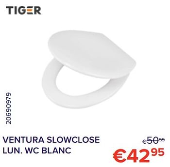 Promotions Ventura slowclose lun wc blanc - Tiger - Valide de 01/11/2022 à 30/11/2022 chez Euro Shop