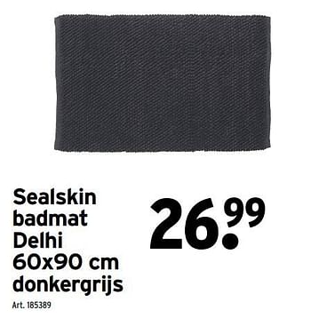 Promoties Sealskin badmat delhi donkergrijs - Sealskin - Geldig van 01/11/2022 tot 31/12/2022 bij Gamma