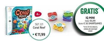 Promoties Coral reef - Smart Games - Geldig van 01/11/2022 tot 31/12/2022 bij De Speelvogel