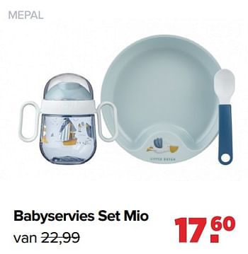 Promoties Babyservies set mio - Mepal - Geldig van 24/10/2022 tot 03/12/2022 bij Baby-Dump
