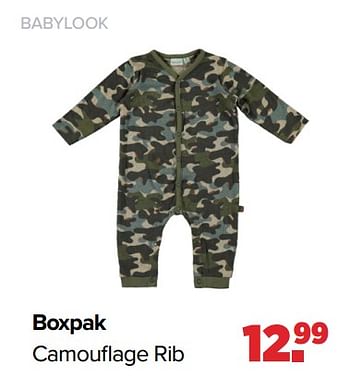 Promoties Boxpak camouflage rib - Baby look - Geldig van 24/10/2022 tot 03/12/2022 bij Baby-Dump