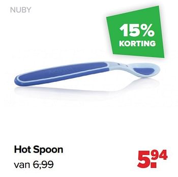 Promoties Hot spoon - Nuby - Geldig van 24/10/2022 tot 03/12/2022 bij Baby-Dump