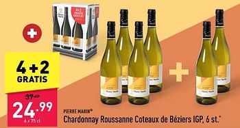 Promoties Chardonnay roussanne coteaux de béziers igp - Witte wijnen - Geldig van 10/11/2022 tot 18/11/2022 bij Aldi