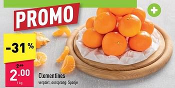 Promoties Clementines - Huismerk - Aldi - Geldig van 07/11/2022 tot 12/11/2022 bij Aldi