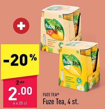 Promoties Fuze tea - FuzeTea - Geldig van 12/11/2022 tot 18/11/2022 bij Aldi