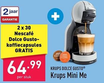 Promoties Krups dolce gusto 64 krups mini me - Krups - Geldig van 09/11/2022 tot 18/11/2022 bij Aldi