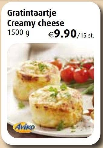 Promoties Gratintaartje creamy cheese - Aviko - Geldig van 31/10/2022 tot 26/11/2022 bij Aronde