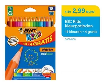 Promotions Bic kids kleurpotloden - BIC - Valide de 01/11/2022 à 31/12/2022 chez Ava