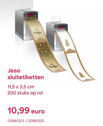 Promotions Jeso sluitetiketten - Jeso Cards - Valide de 01/11/2022 à 31/12/2022 chez Ava