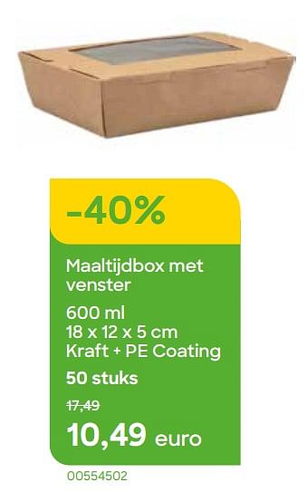 Promotions Maaltijdbox met venster - Produit Maison - Ava - Valide de 01/11/2022 à 31/12/2022 chez Ava