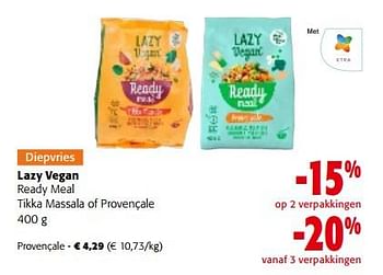 Promoties Lazy vegan ready meal provençale - Lazy Vegan - Geldig van 02/11/2022 tot 15/11/2022 bij Colruyt
