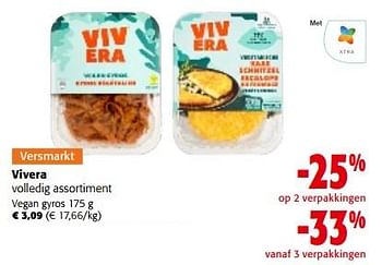 Promoties vivera vegan gyros - Vivera - Geldig van 02/11/2022 tot 15/11/2022 bij Colruyt