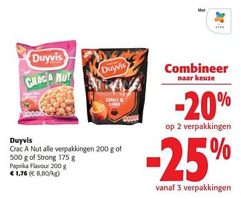 Promoties Duyvis paprika flavour - Duyvis - Geldig van 02/11/2022 tot 15/11/2022 bij Colruyt