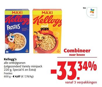 Promoties Kellogg’s frosties - Kellogg's - Geldig van 02/11/2022 tot 15/11/2022 bij Colruyt