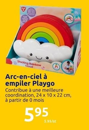 Promotions Arc-en-ciel à empiler playgo - Play-Go - Valide de 19/10/2022 à 25/10/2022 chez Action