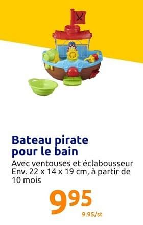 Promotions Bateau pirate pour le bain - Produit Maison - Action - Valide de 19/10/2022 à 25/10/2022 chez Action