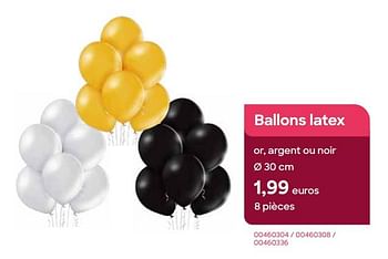 Promotions Ballons latex - Produit Maison - Ava - Valide de 01/11/2022 à 31/12/2022 chez Ava