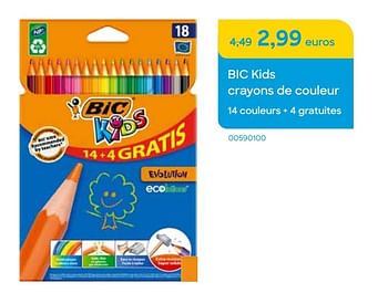Promotions Bic kids crayons de couleur - BIC - Valide de 01/11/2022 à 31/12/2022 chez Ava