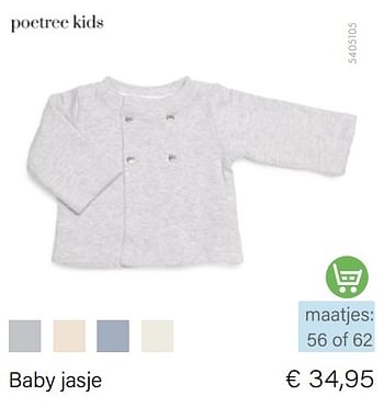 Promoties Baby jasje - Poetree Kids - Geldig van 01/11/2022 tot 30/11/2022 bij Multi Bazar
