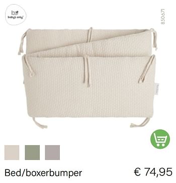 Promoties Bed-boxerbumper - Baby's Only - Geldig van 01/11/2022 tot 30/11/2022 bij Multi Bazar