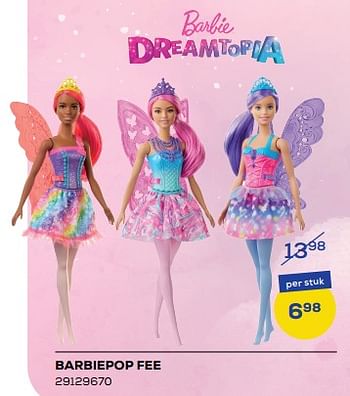Promoties Barbiepop fee - Mattel - Geldig van 04/11/2022 tot 09/12/2022 bij Supra Bazar