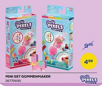 Promoties Mini set gommenmaker - Pretty Pixels - Geldig van 04/11/2022 tot 09/12/2022 bij Supra Bazar