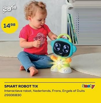 Promoties Smart robot tix - Smoby - Geldig van 04/11/2022 tot 09/12/2022 bij Supra Bazar