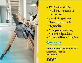 Promoties Hoge stoel minla 6 in 1 - Maxi-cosi - Geldig van 04/11/2022 tot 09/12/2022 bij Supra Bazar