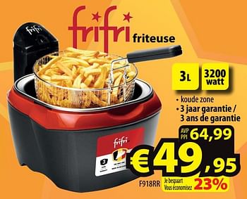 Promotions Frifri friteuse f918rr - FriFri - Valide de 09/11/2022 à 16/11/2022 chez ElectroStock