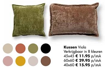 Promoties Kussen viola - Huismerk - Multi Bazar - Geldig van 07/11/2022 tot 31/12/2022 bij Multi Bazar