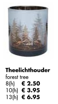 Theelichthouder forest tree-Huismerk - Multi Bazar