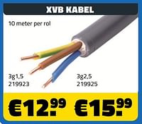Xvb kabel 3g1,5-Huismerk - Bouwcenter Frans Vlaeminck