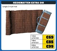 Heidematten extra dik 1.5 m-Huismerk - Bouwcenter Frans Vlaeminck