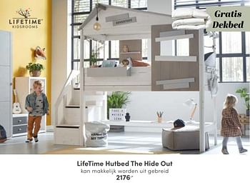 Promoties Lifetime hutbed the hide out - Lifetime - Geldig van 30/10/2022 tot 12/11/2022 bij Baby & Tiener Megastore