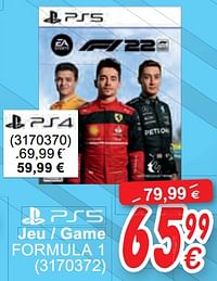 Jeu - game formula 1-Electronic Arts