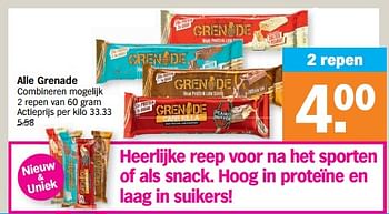 Promoties Alle grenade - Grenade - Geldig van 07/11/2022 tot 13/11/2022 bij Albert Heijn