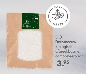Promoties Bio decosneeuw - Huismerk - Casa - Geldig van 31/10/2022 tot 25/12/2022 bij Casa