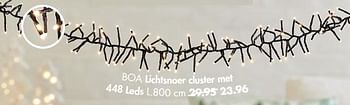 Promoties Boa lichtsnoer cluster met 448 leds - Huismerk - Casa - Geldig van 31/10/2022 tot 25/12/2022 bij Casa