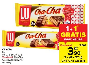 Lu Cha-cha classic - Promotie bij Carrefour